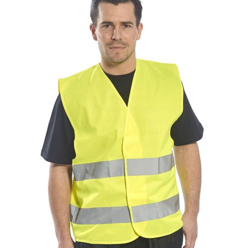Hi-vis two-band vest (C474) Thumbnail